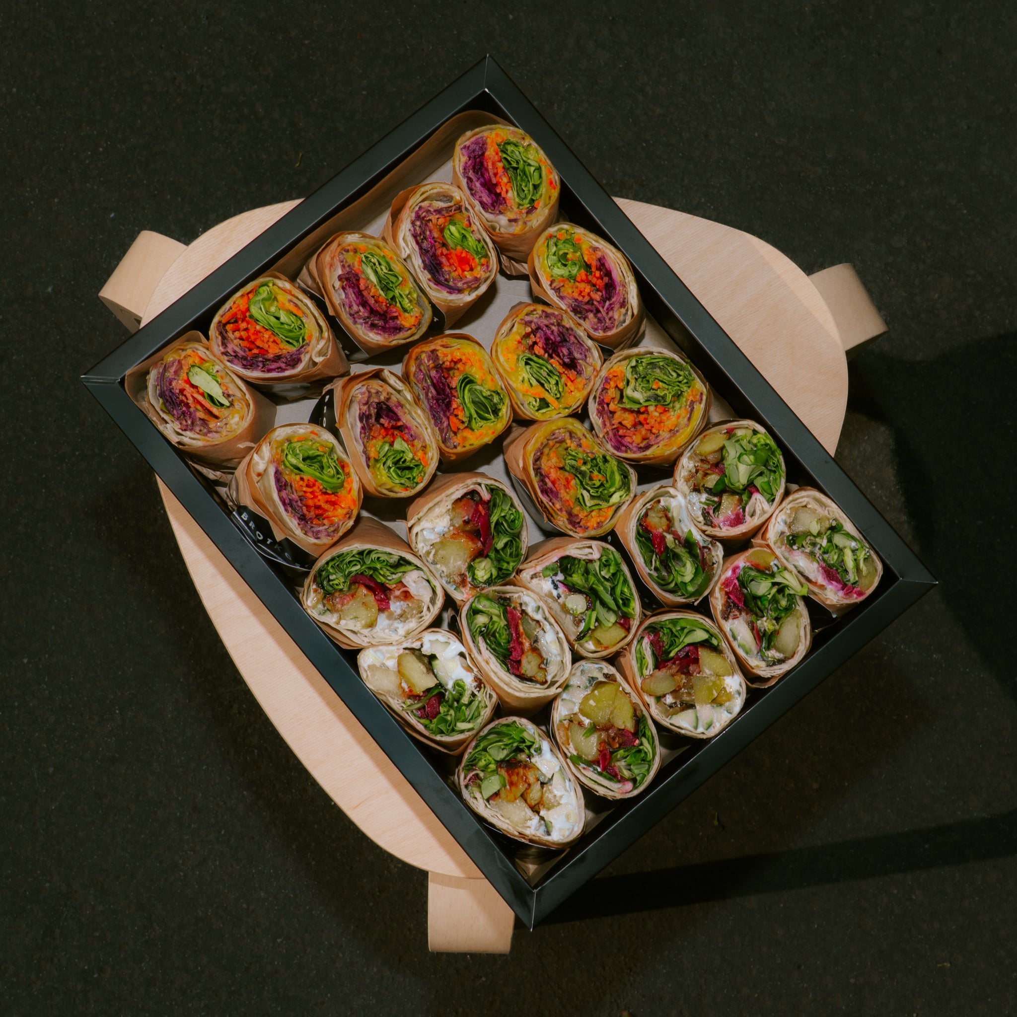 Gemischte Wrap-Box (24 Hälften)