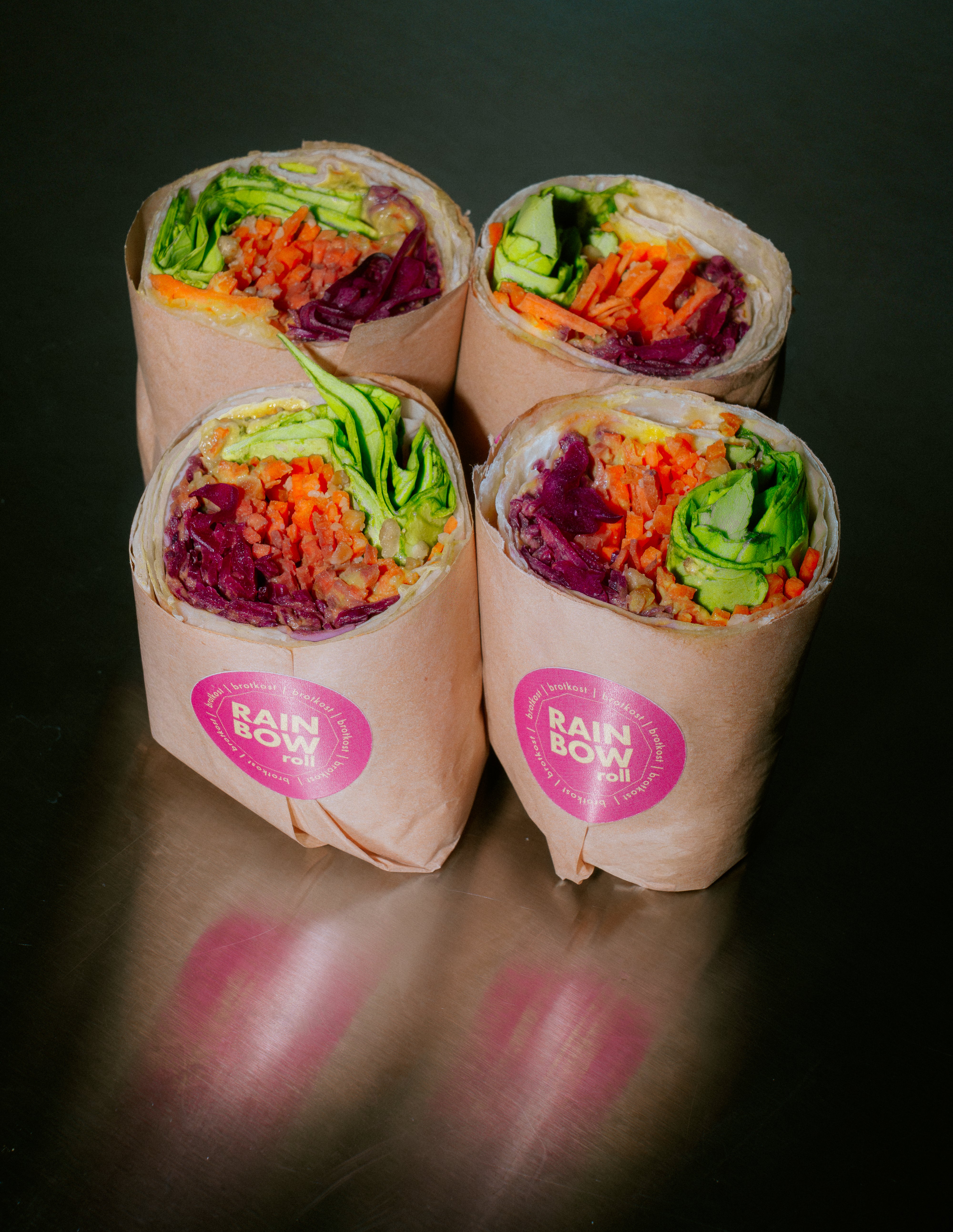 Rainbow-Roll (8 Wrap-Hälften)